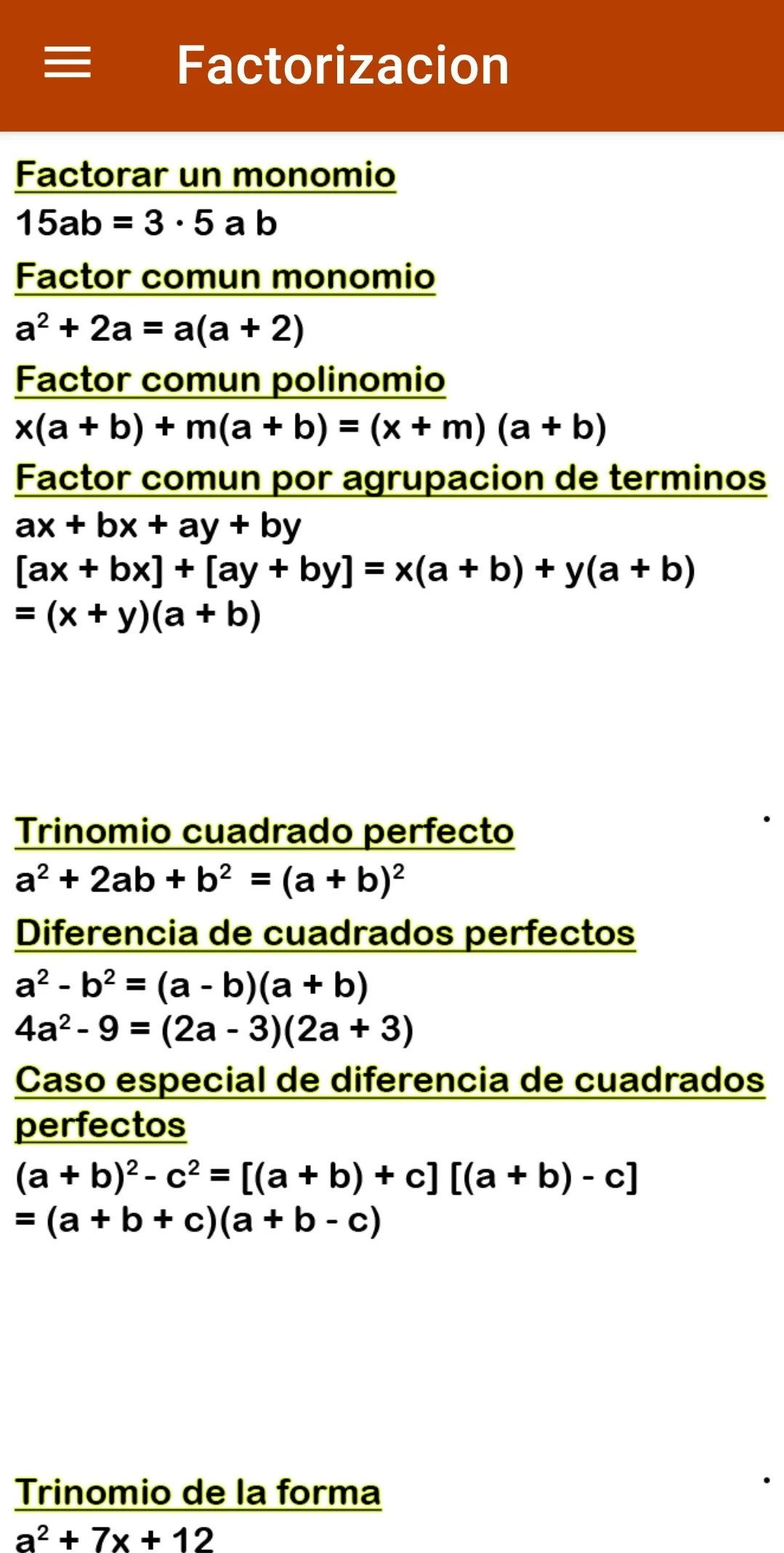 Calculo l screenshot